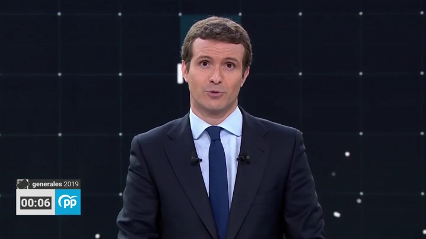 Pablo Casado: "El PP es la única alternativa presente en este plató" Pablo Casado: "El PP es la única alternativa presente en este plató"