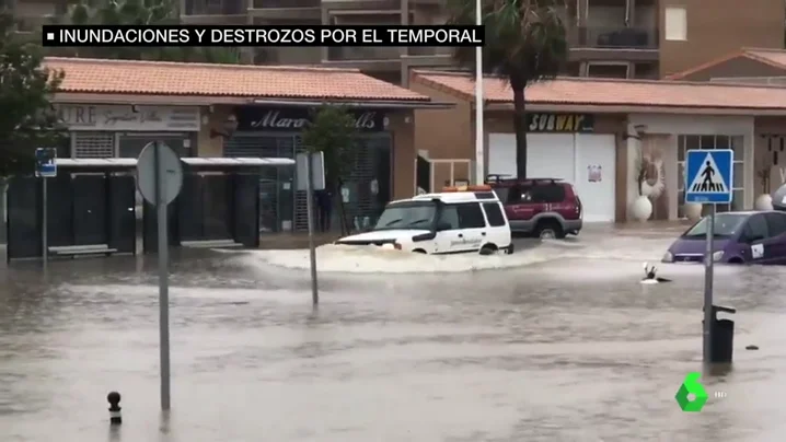 Caen más de 250 litros de agua en Xàbia en sólo seis horas