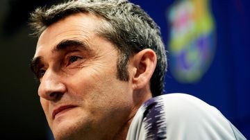 Ernesto Valverde en rueda de prensa