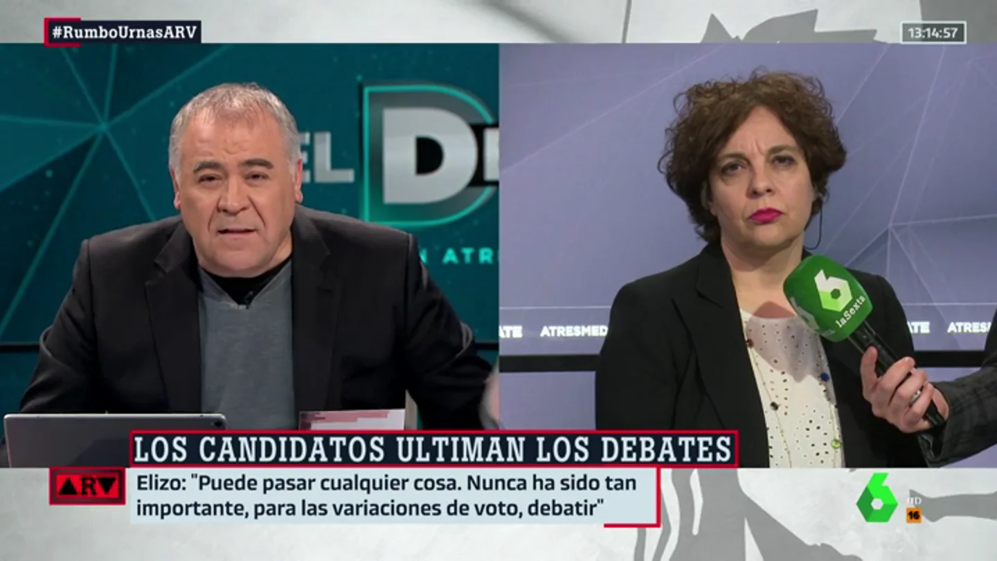 Gloria Elizo: "Pedro Sánchez puede mirar hacia la derecha para formar gobierno, por eso necesitamos que Podemos sea fuerte" Gloria Elizo: "Pedro Sánchez puede mirar hacia la derecha para formar gobierno, por eso necesitamos que Podemos sea fuerte"