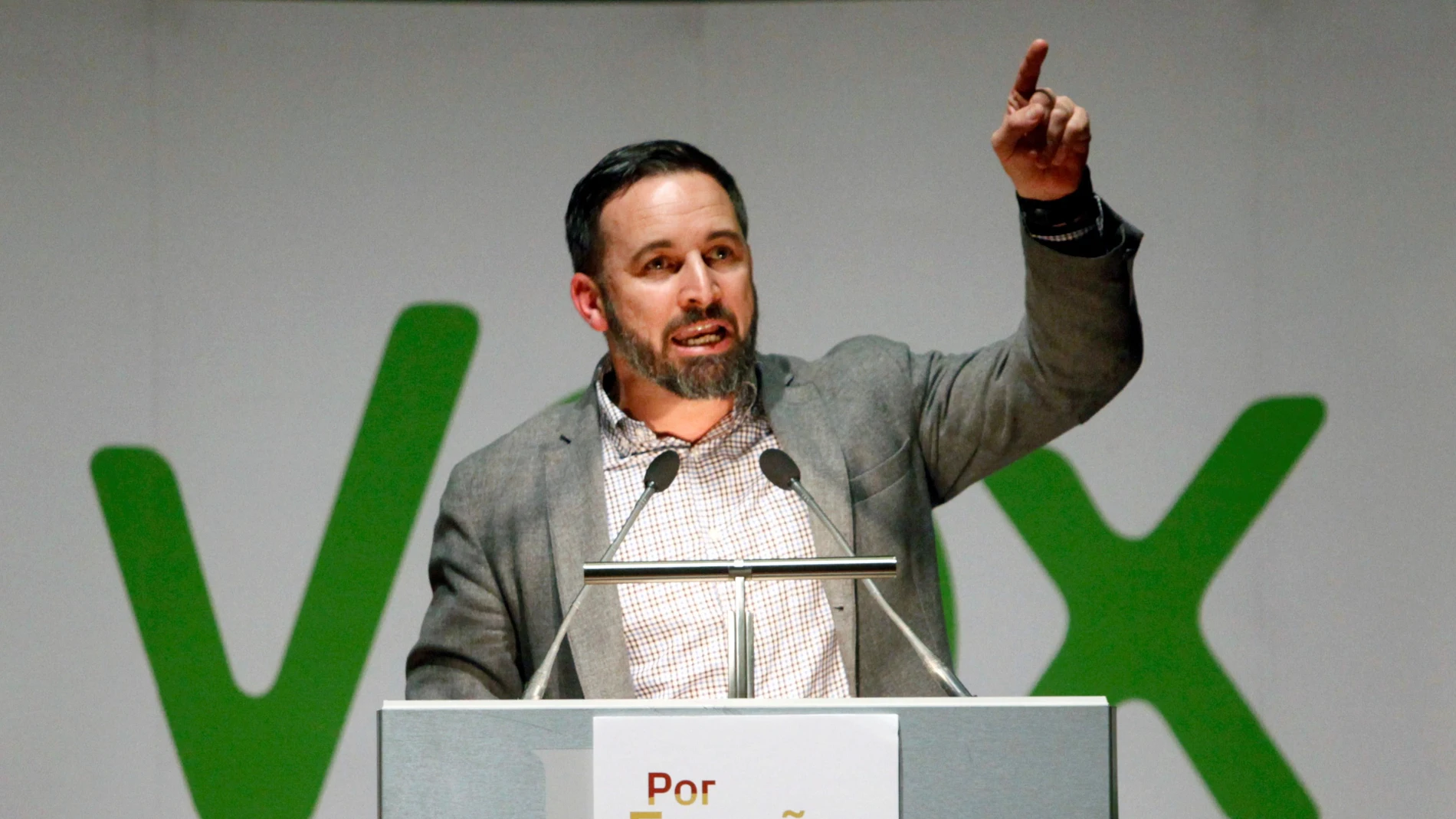 El líder de VOX, Santiago Abascal. 