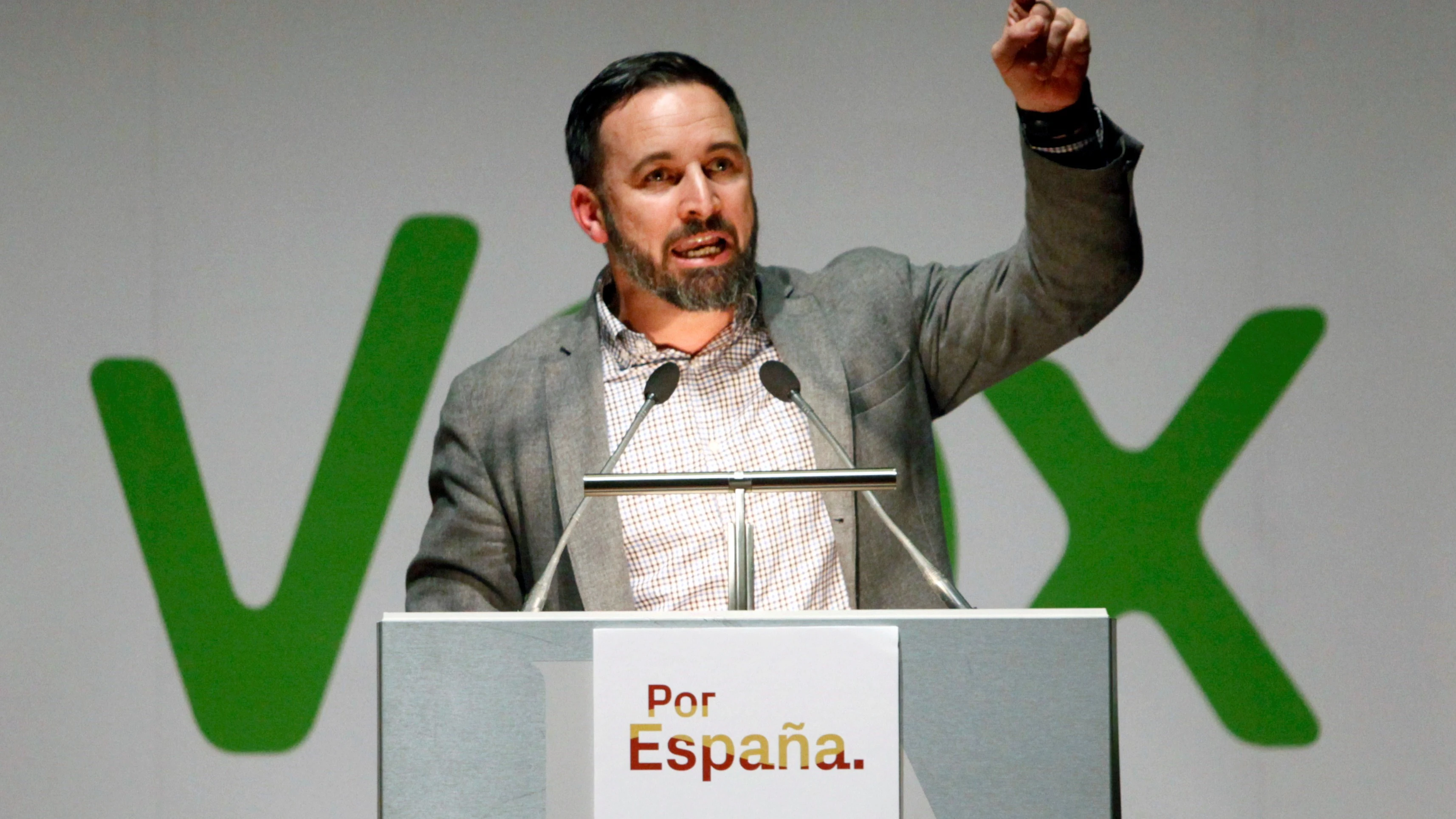 El líder de VOX, Santiago Abascal. 