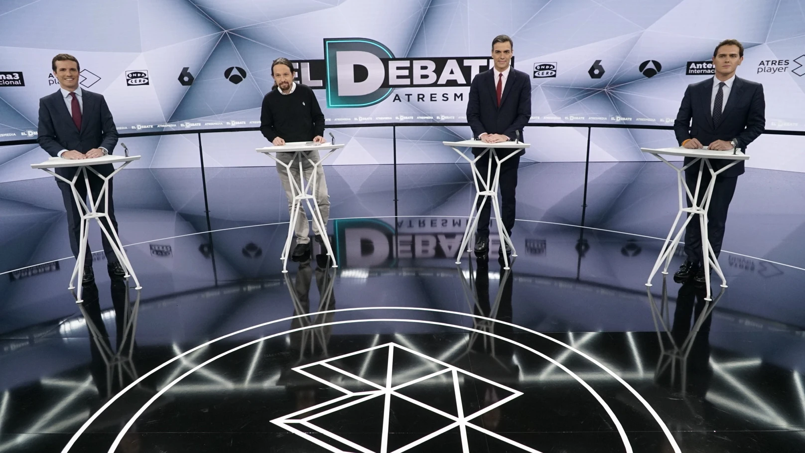 23A: El Debate Decisivo - La pregunta inicial de Pedro Sánchez, Albert Rivera, Pablo Casado y Pablo Iglesias 