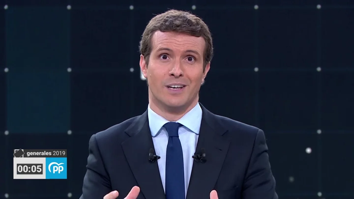 Debate electoral TVE | Pablo Casado: "El PP es la única alternativa al Gobierno de la izquierda, de los independentistas y de los batasunos" Debate electoral TVE | Pablo Casado: "El PP es la única alternativa al Gobierno de la izquierda, de los independentistas y de los batasunos"