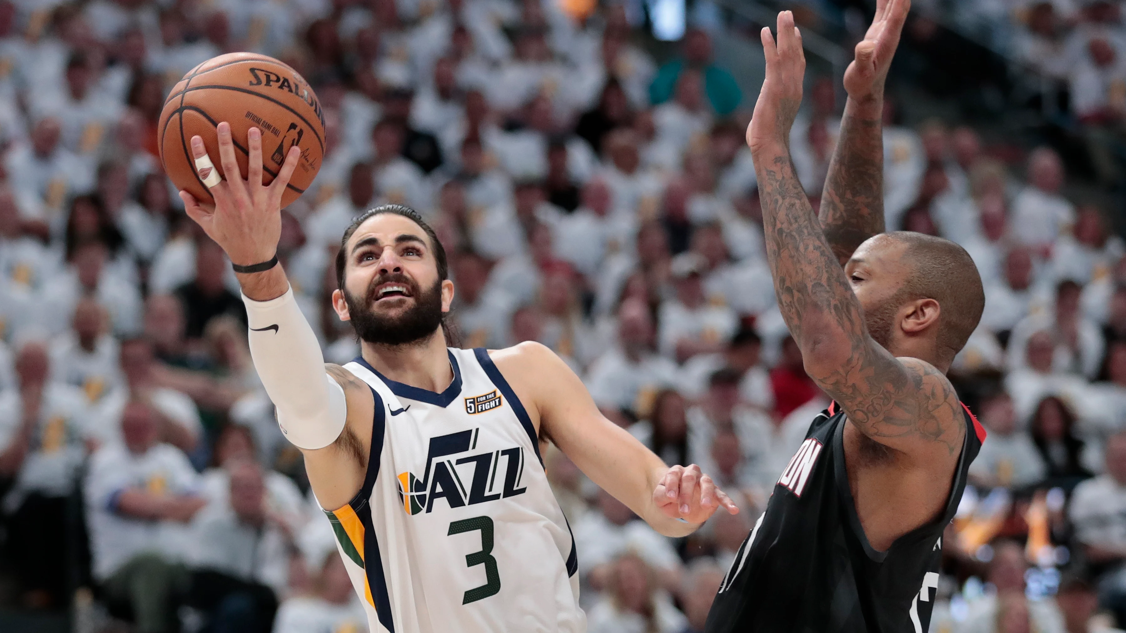 Ricky Rubio, en el partido contra Houston