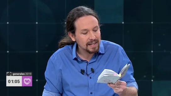 Debate TVE | Los artículos de la Constitución que ha leído Pablo Iglesias en el debate a cuatro Debate TVE | Los artículos de la Constitución que ha leído Pablo Iglesias en el debate a cuatro