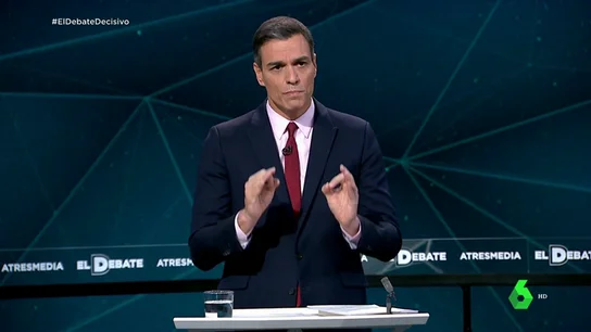 Pedro Sánchez en el Debate Decisivo Pedro Sánchez en el Debate Decisivo
