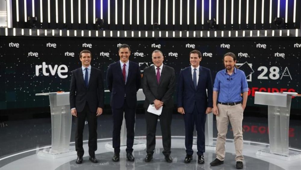 Los candidatos, en el Debate de RTVE