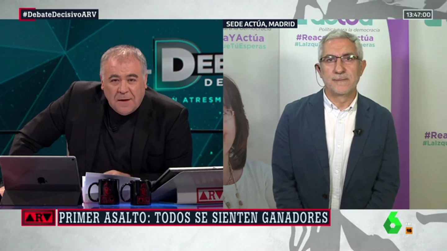 Antonio García Ferreras y Gaspar Llamazares Antonio García Ferreras y Gaspar Llamazares
