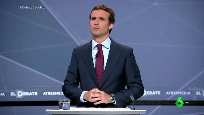 Pablo Casado en el Debate de Atresmedia