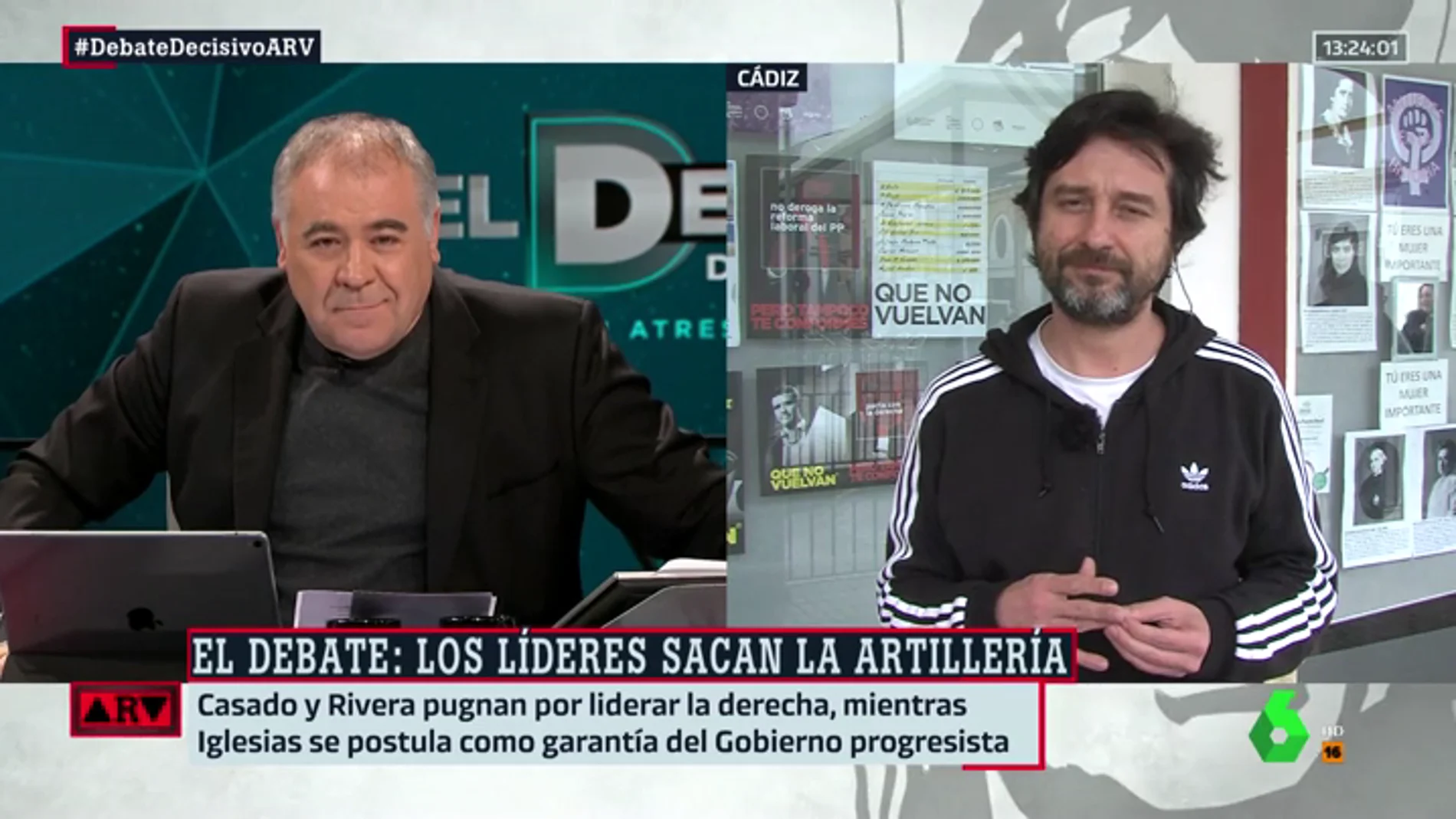 Antonio García Ferreras y Rafael Mayoral (Unidas Podemos)
