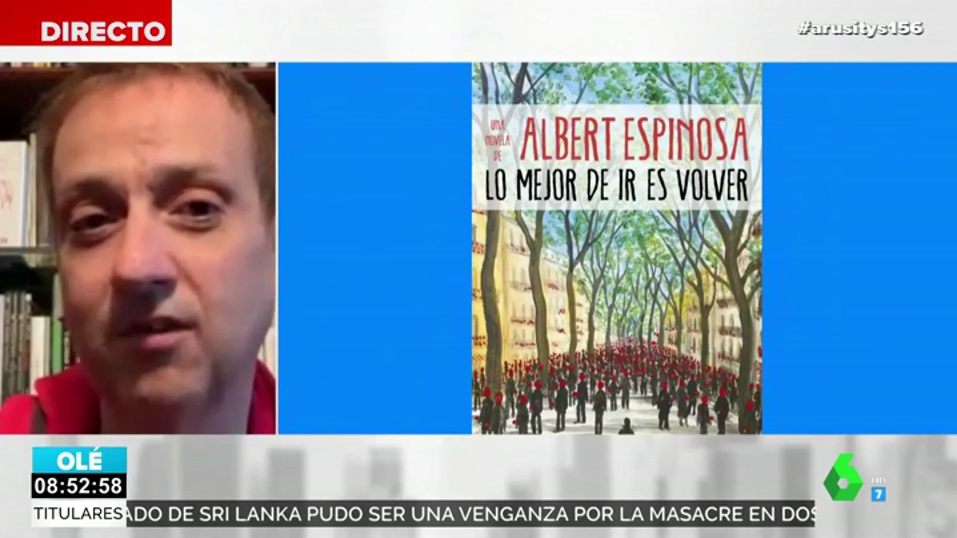 Albert Espinosa, autor de ficción más vendido de Sant Jordi con 'Lo mejor de ir es volver'