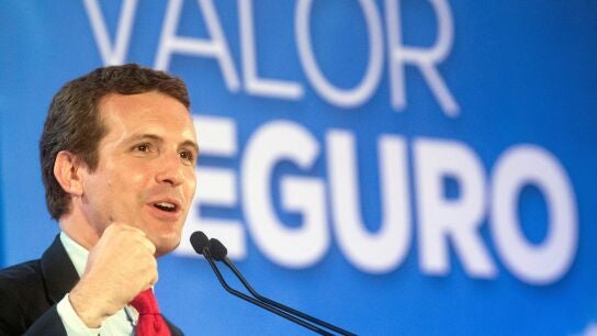  El candidato del PP a la Moncloa, Pablo Casado