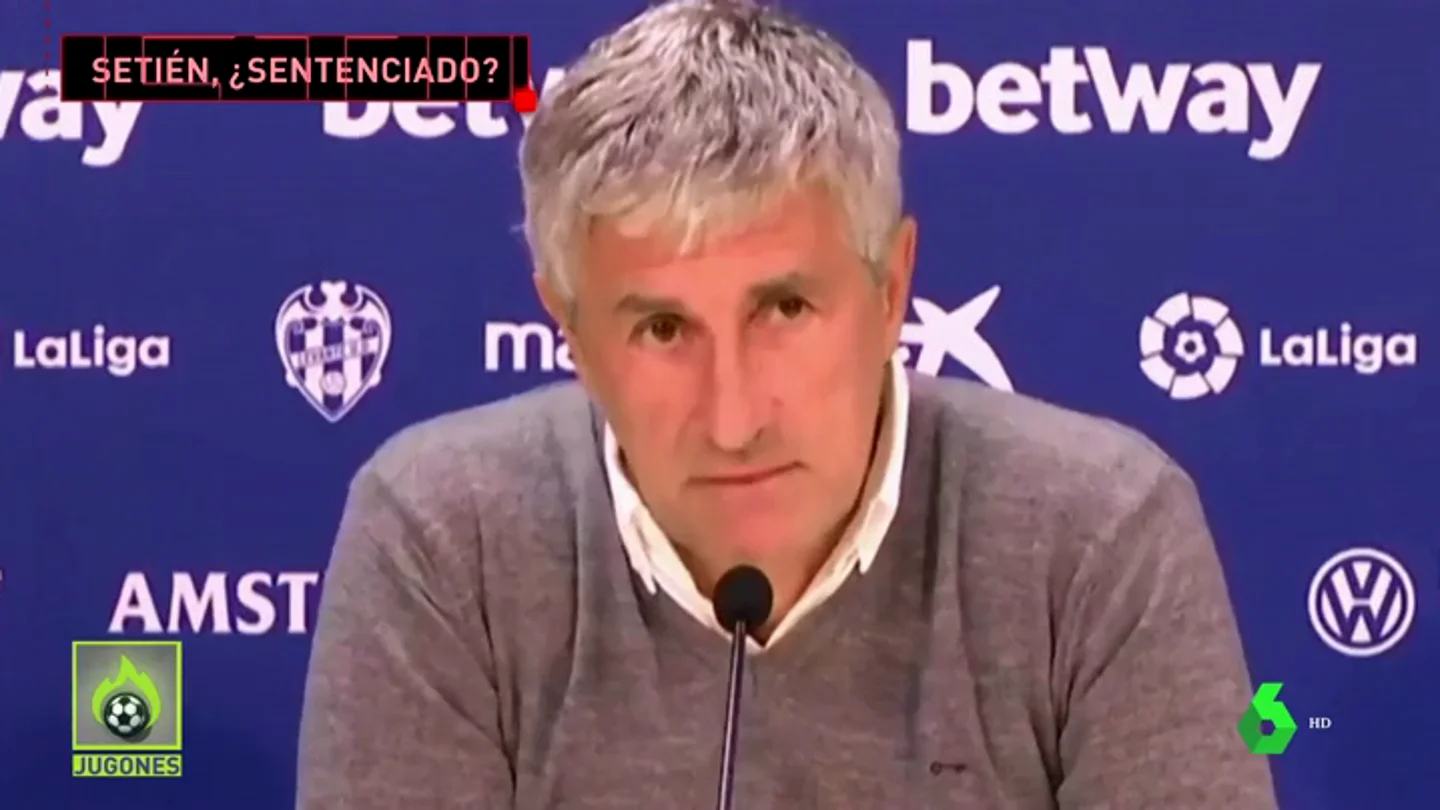 El futuro de Quique Setién como entrenador del Betis pende de un hilo El futuro de Quique Setién como entrenador del Betis pende de un hilo