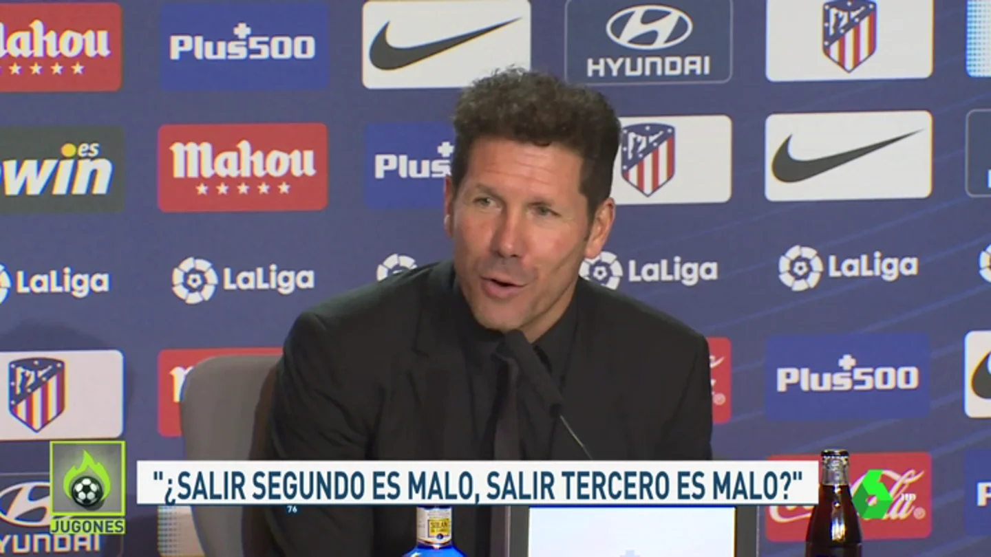 Simeone, contento de quedar segundo Simeone, contento de quedar segundo