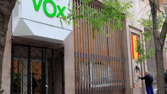 Fachada de la sede de Vox en Madrid Fachada de la sede de Vox en Madrid