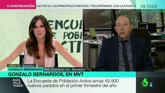 Gonzalo Bernardos: "En España no se espera recesión, no hay peligro, por mucho que lo diga la derecha" Gonzalo Bernardos: "En España no se espera recesión, no hay peligro, por mucho que lo diga la derecha"