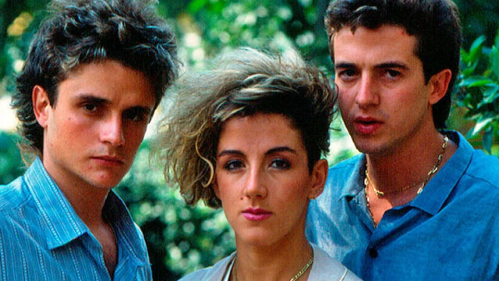 Ana Torroja, José María y Nacho Cano, los componentes de Mecano.