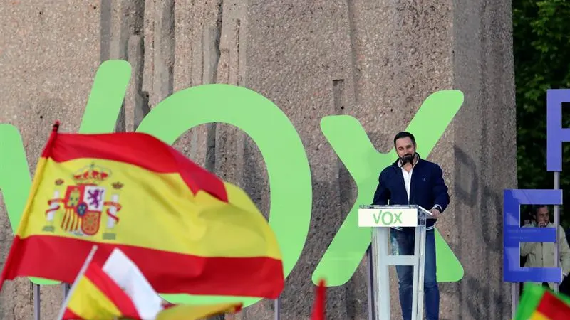 El líder de Vox, Santiago Abascal