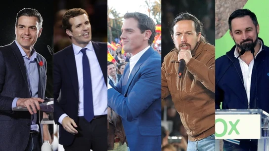 Sánchez, Casado, Rivera, Iglesias y Abascal Sánchez, Casado, Rivera, Iglesias y Abascal
