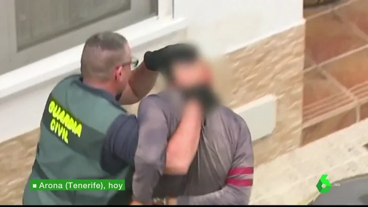 Imagen del detenido por asesinar a su mujer y a su hijo en Tenerife