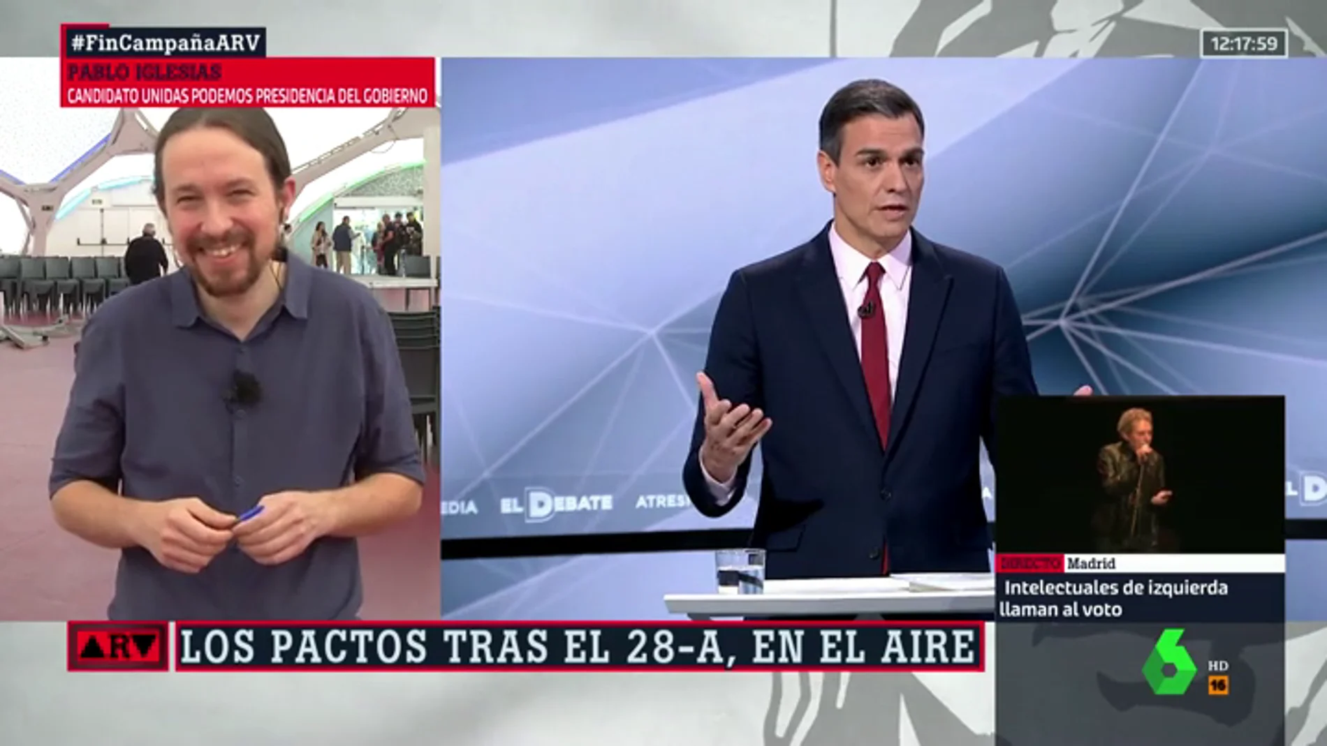 El error de Pablo Iglesias que provocó su divertida anécdota con Pedro Sánchez fuera de cámaras en El Debate Decisivo