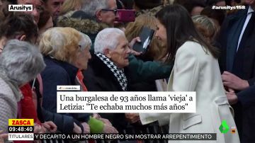 Una señora de Burgos sorprende a la reina Letizia