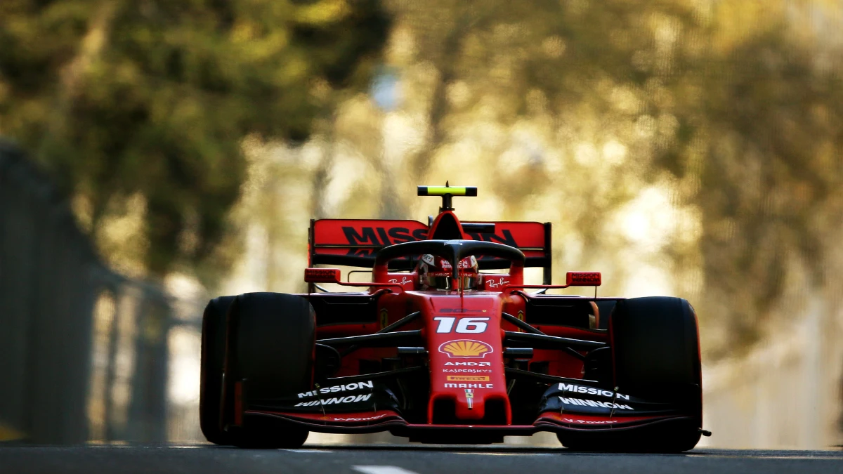 Charles Leclerc, en Bakú