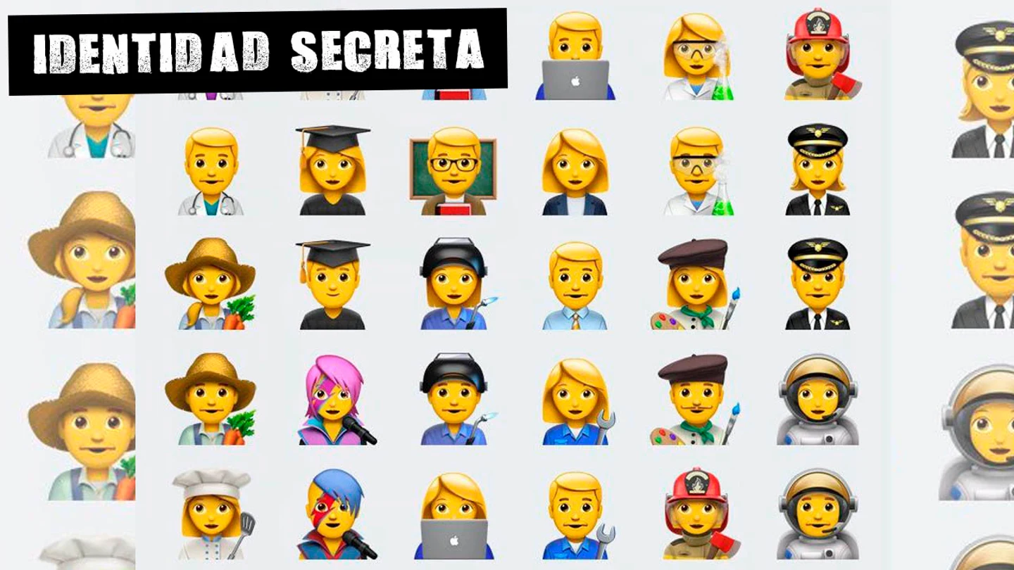 Emojis de profesiones Identidad secreta