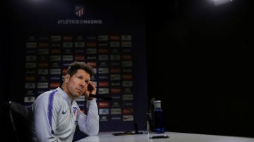 Diego SImeone, en rueda de prensa