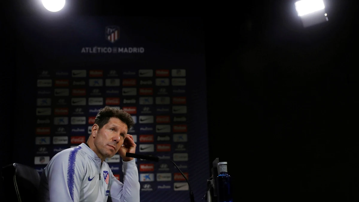 Diego SImeone, en rueda de prensa