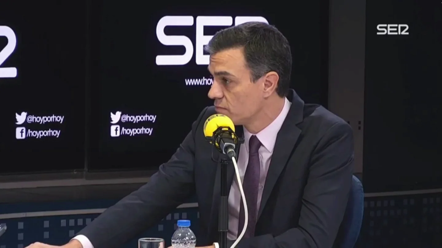 Pedro Sánchez: "No quiero que la gobernabilidad descanse en los independentistas" Pedro Sánchez: "No quiero que la gobernabilidad descanse en los independentistas"