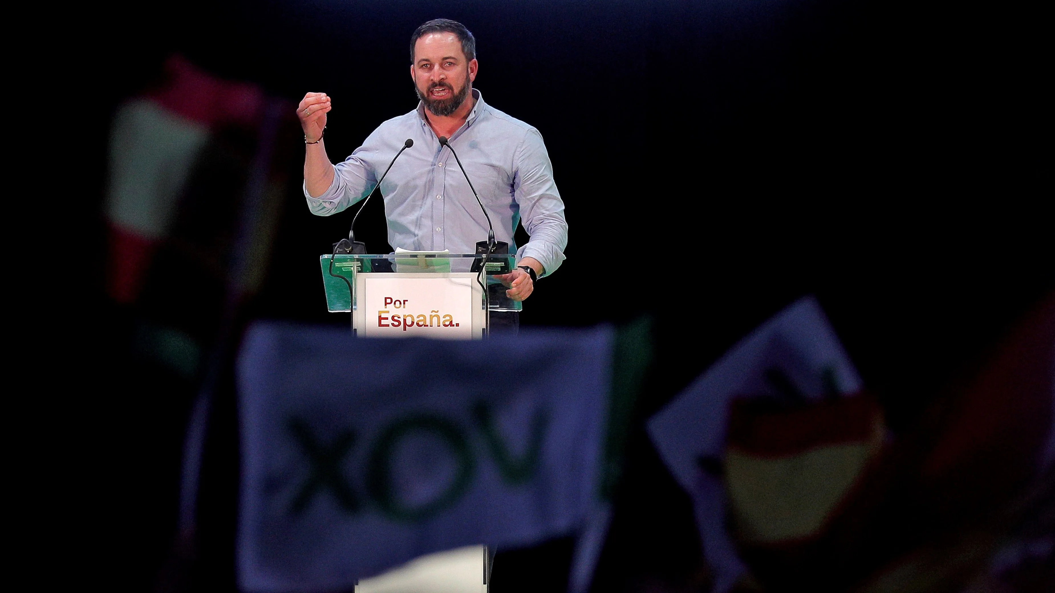 El presidente de Vox, Santiago Abascal