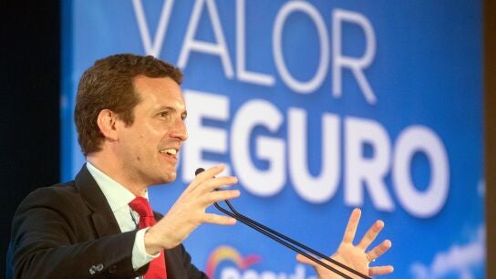 El l&iacute;der del Partido Popular, Pablo Casado. 