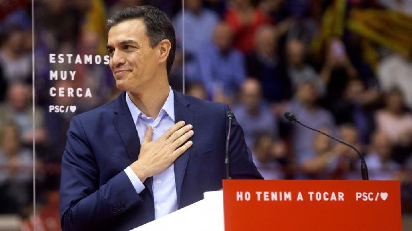 El l&iacute;der del PSOE, Pedro S&aacute;nchez