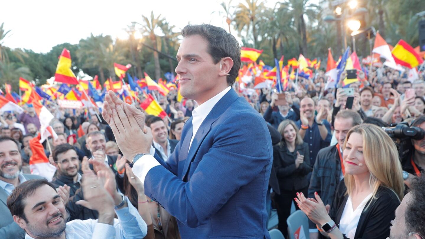 Albert Rivera en el acto de Ciudadanos en Valencia