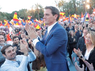 Albert Rivera en el acto de Ciudadanos en Valencia Albert Rivera en el acto de Ciudadanos en Valencia