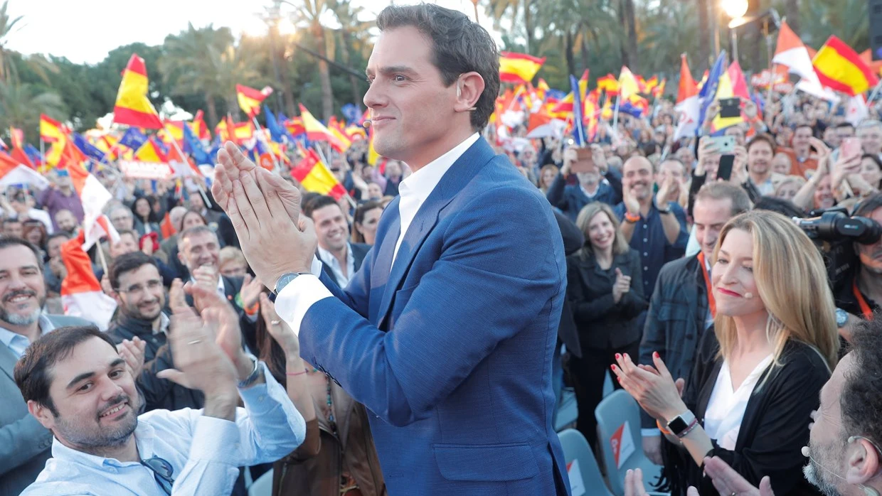 Albert Rivera en el acto de Ciudadanos en Valencia