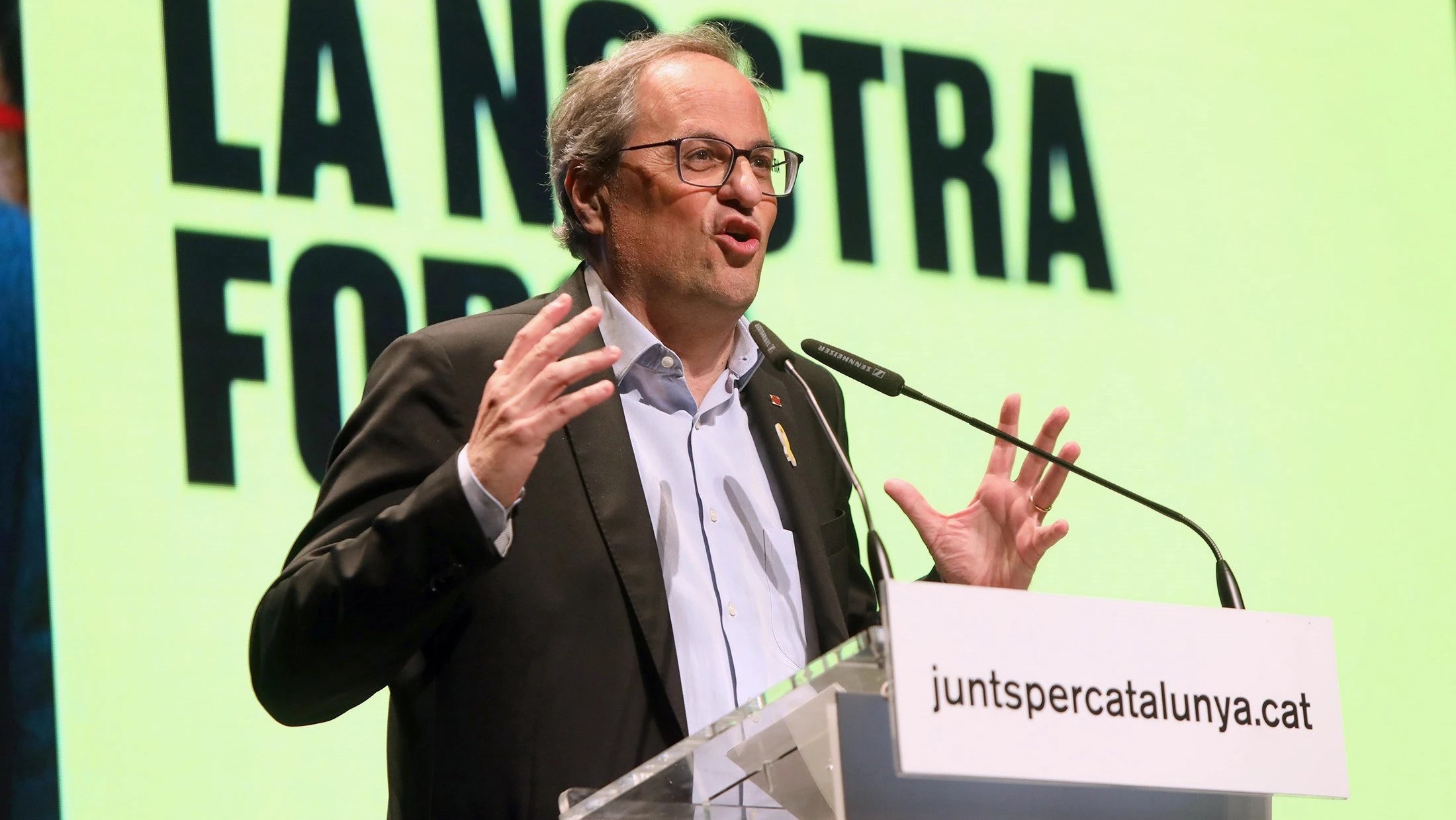 El presidente catalán, Quim Torra