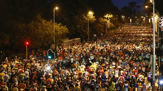 Corredores en una maratón Corredores en una maratón