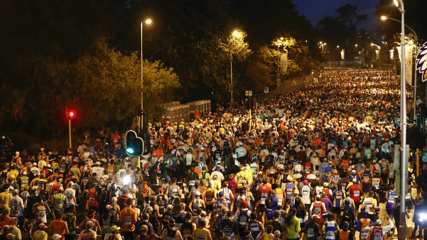 Corredores en una maratón Corredores en una maratón