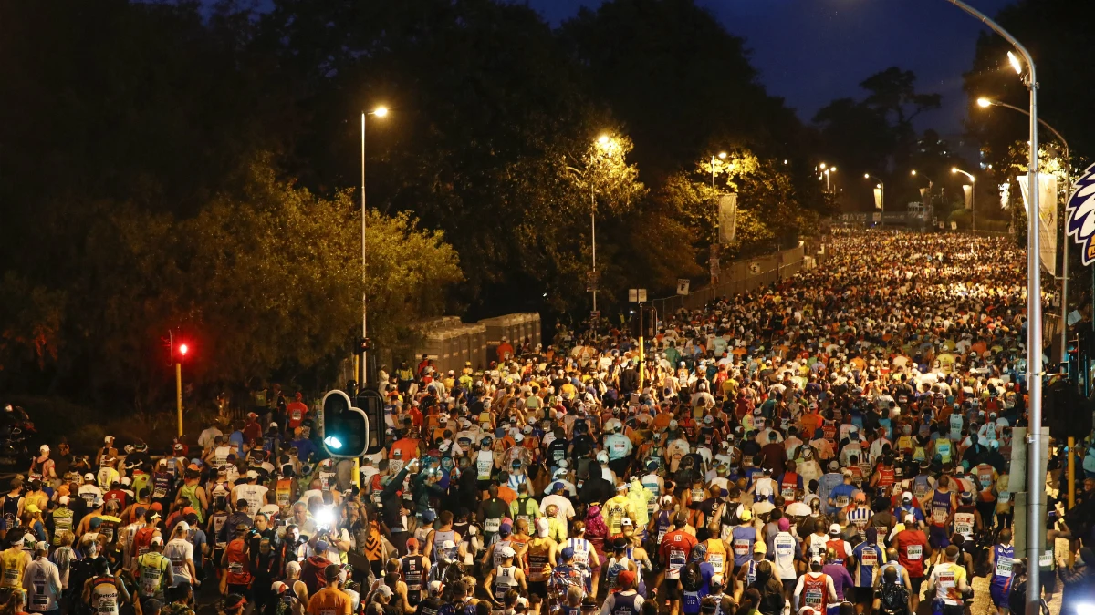 Corredores en una maratón Corredores en una maratón