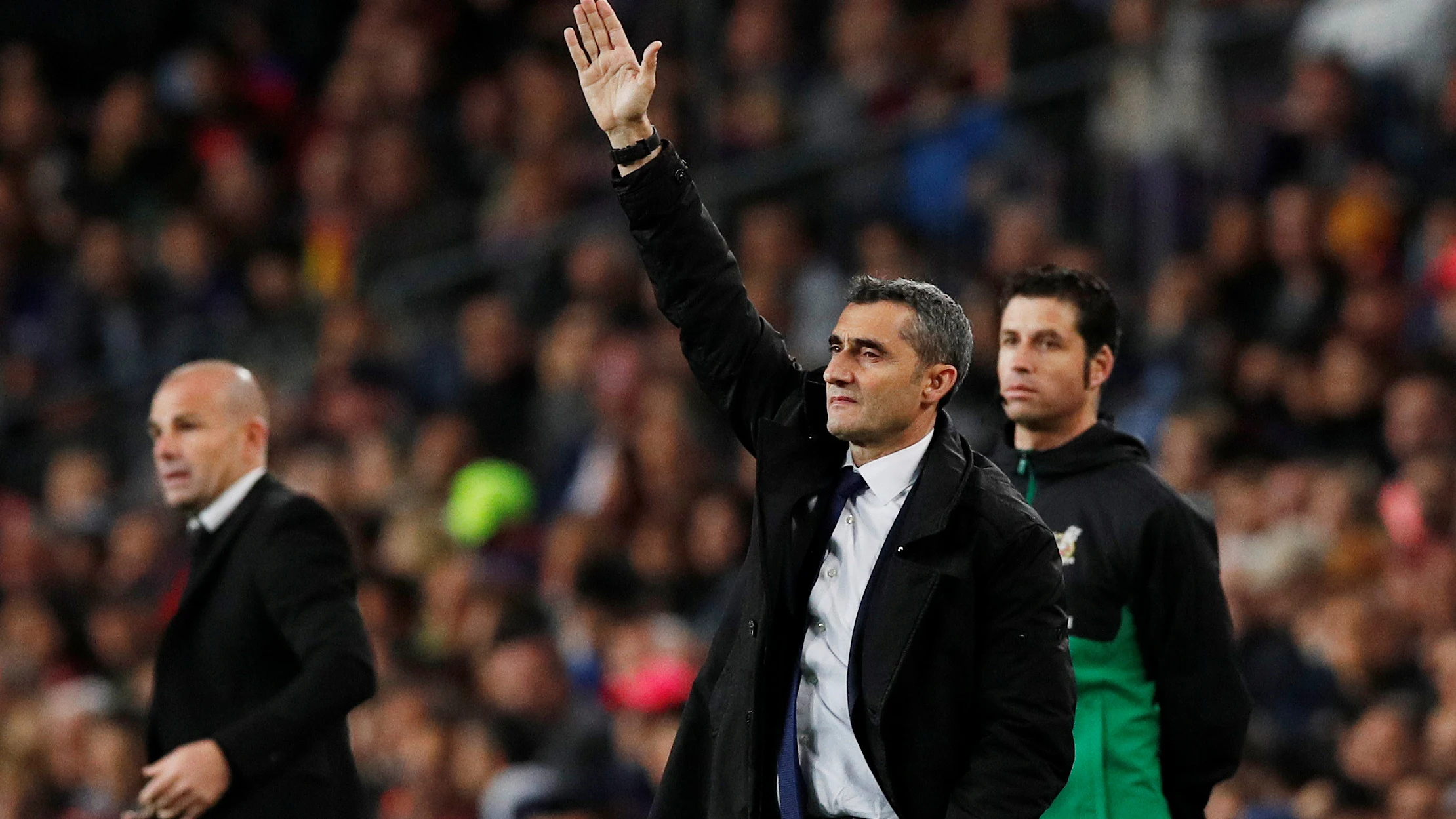 Ernesto Valverde, en el choque contra el Levante