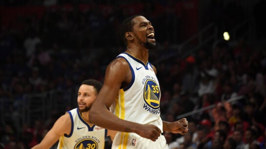 Kevin Durant, en el partido contra los Clippers