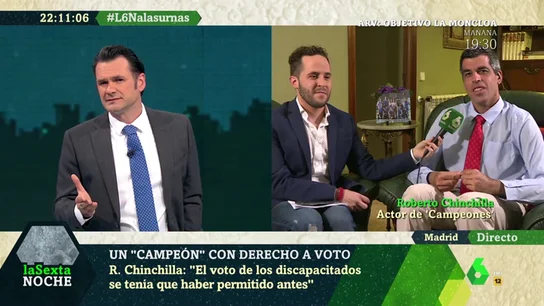 Roberto Chinchilla, un 'campeón' con derecho a voto Roberto Chinchilla, un 'campeón' con derecho a voto