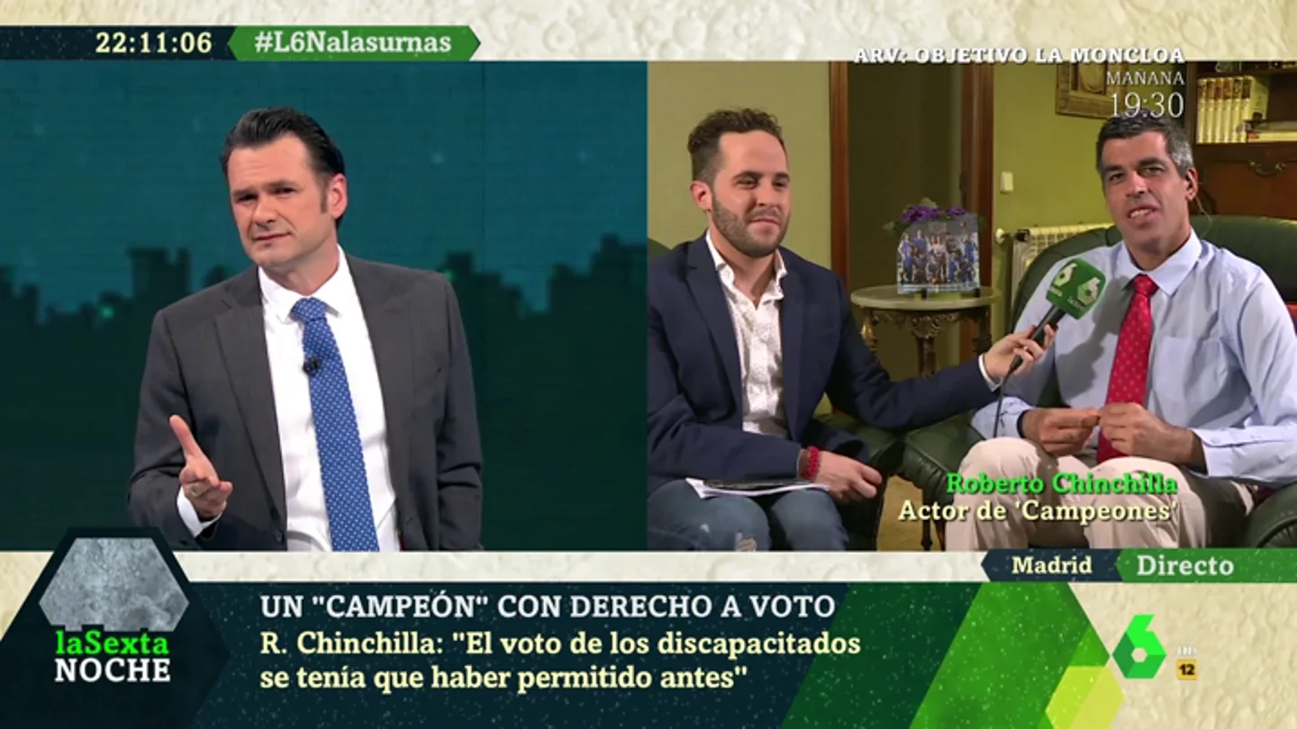 Roberto Chinchilla, un 'campeón' con derecho a voto Roberto Chinchilla, un 'campeón' con derecho a voto