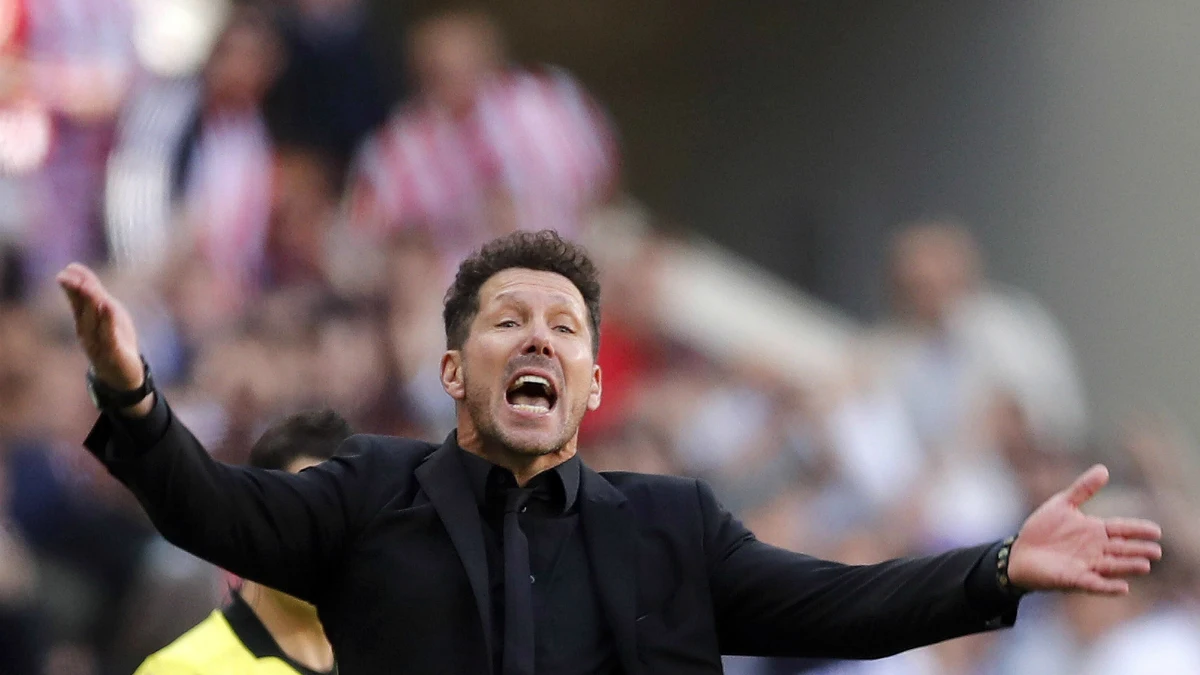 Diego Simeone, dando instrucciones