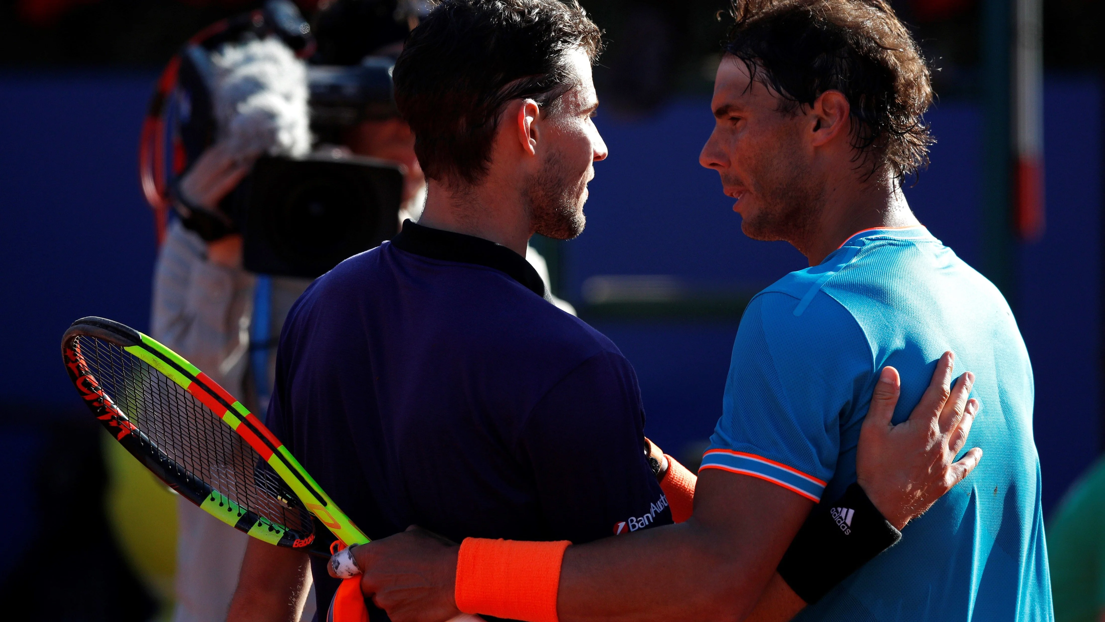 Rafa Nadal felicita a Thiem