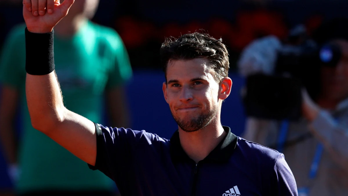 Dominic Thiem, de celebración