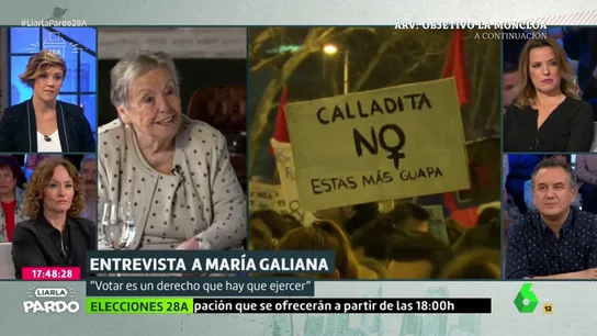 La reivindicación feminista de María Galiana: "Hay que pelear contra aquellas mujeres que les encanta ser esclavas" La reivindicación feminista de María Galiana: "Hay que pelear contra aquellas mujeres que les encanta ser esclavas"